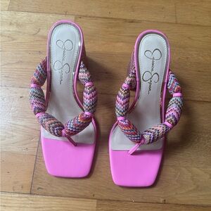 Jessica Simpson Pink Multicolor Women's Sandals